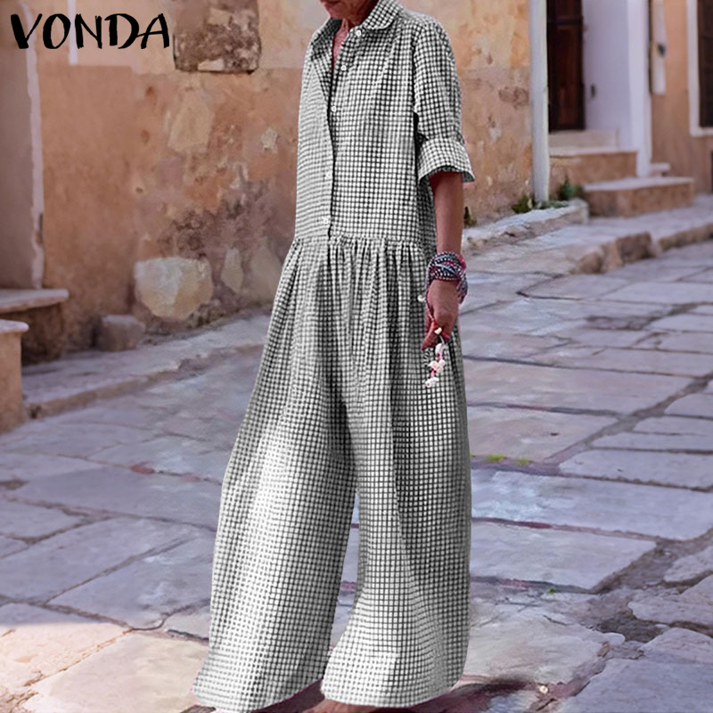 Plus Size 5XL VONDA Vintage Ju - Vintage Fashion Plus Size 리뷰 및 가격