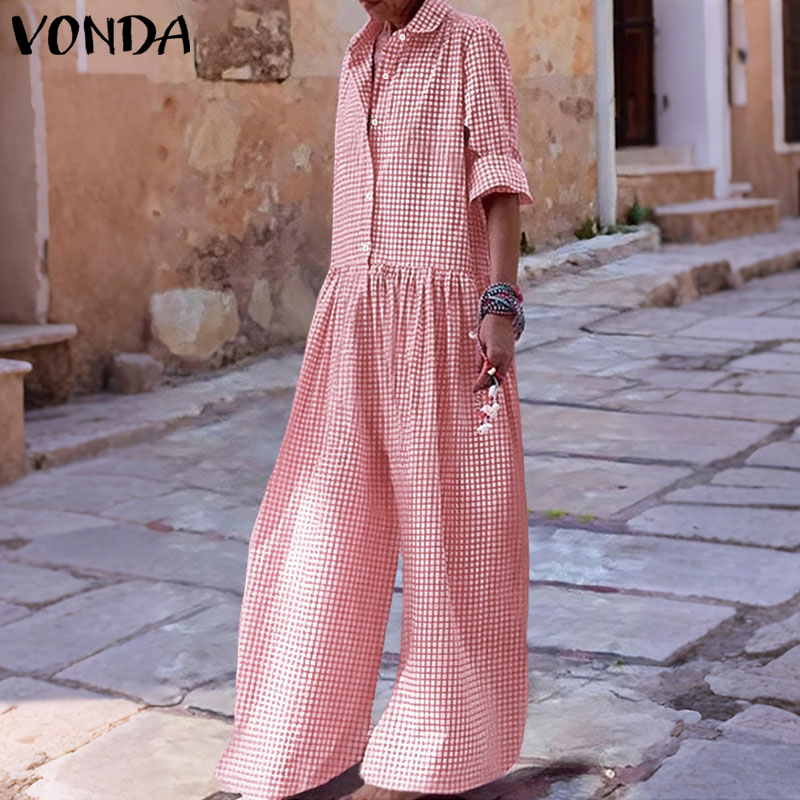 Plus Size 5XL VONDA Vintage Ju - Vintage Fashion Plus Size 리뷰 및 가격