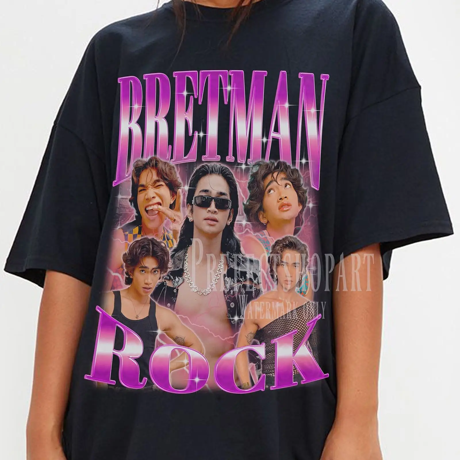Bretman Rock Retro T Shirt Vin - Vintage Fashion Influencers 리뷰 및 가격