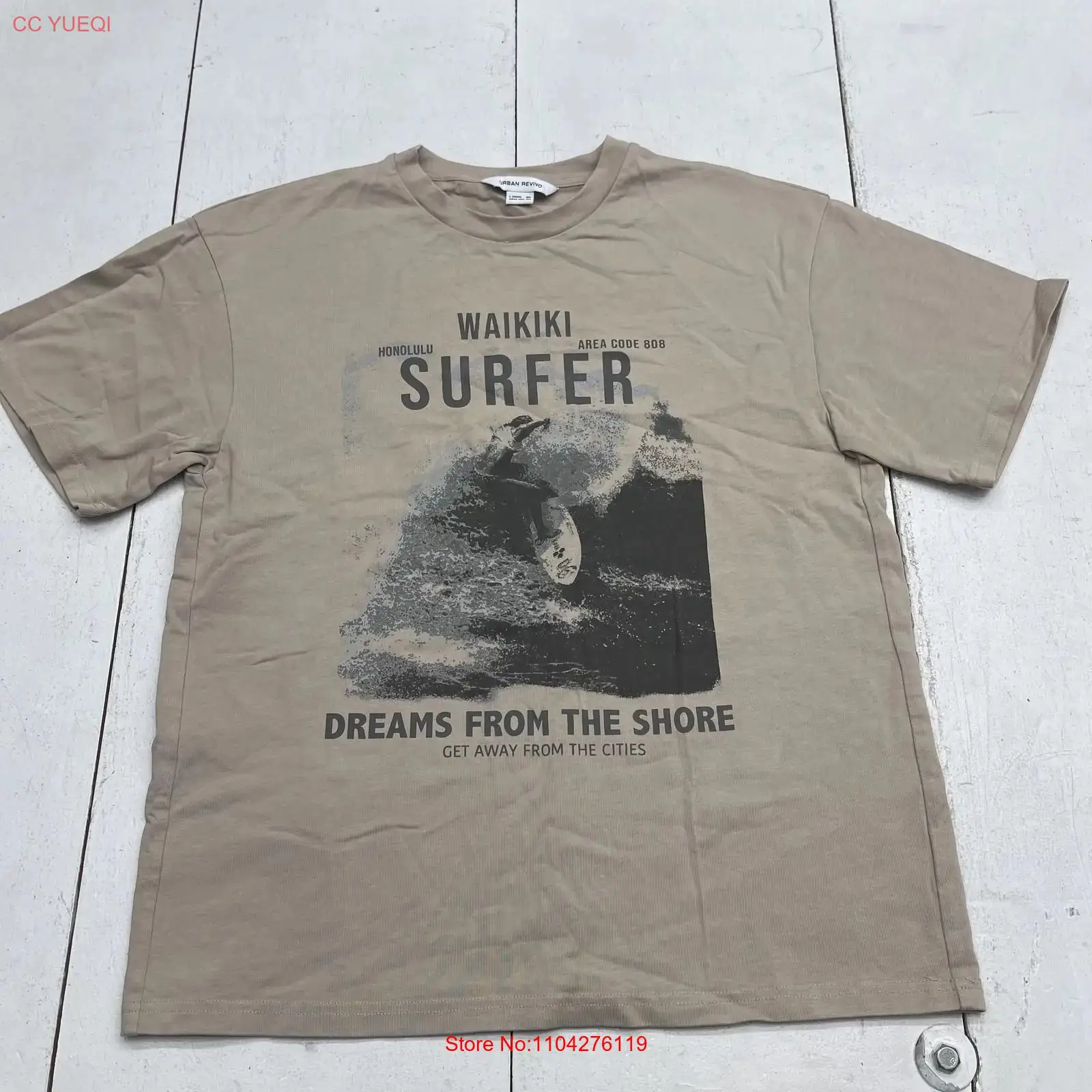 URBAN REVIVO Waikiki Surfer T  - Vintage Urban Fashion 리뷰 및 가격