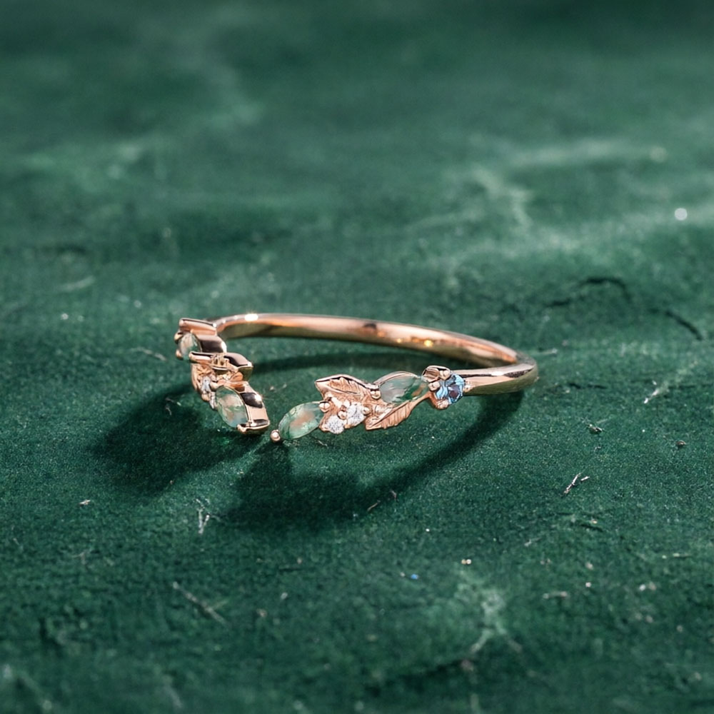 CxsJeremy Solid 14K Rose Gold  - Vintage Fashion Rings For Women 리뷰 및 가격