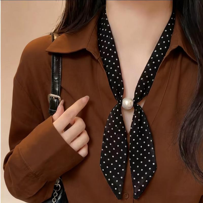 Vintage Polka Dot Chiffon Bead - Vintage Fashion Outfit 리뷰 및 가격