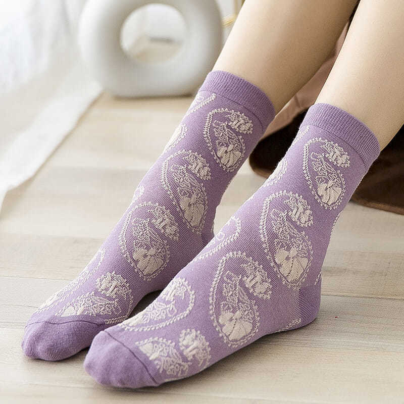 Fashion Purple Floral Embroide - Retro Vintage Korean Fashion 리뷰 및 가격