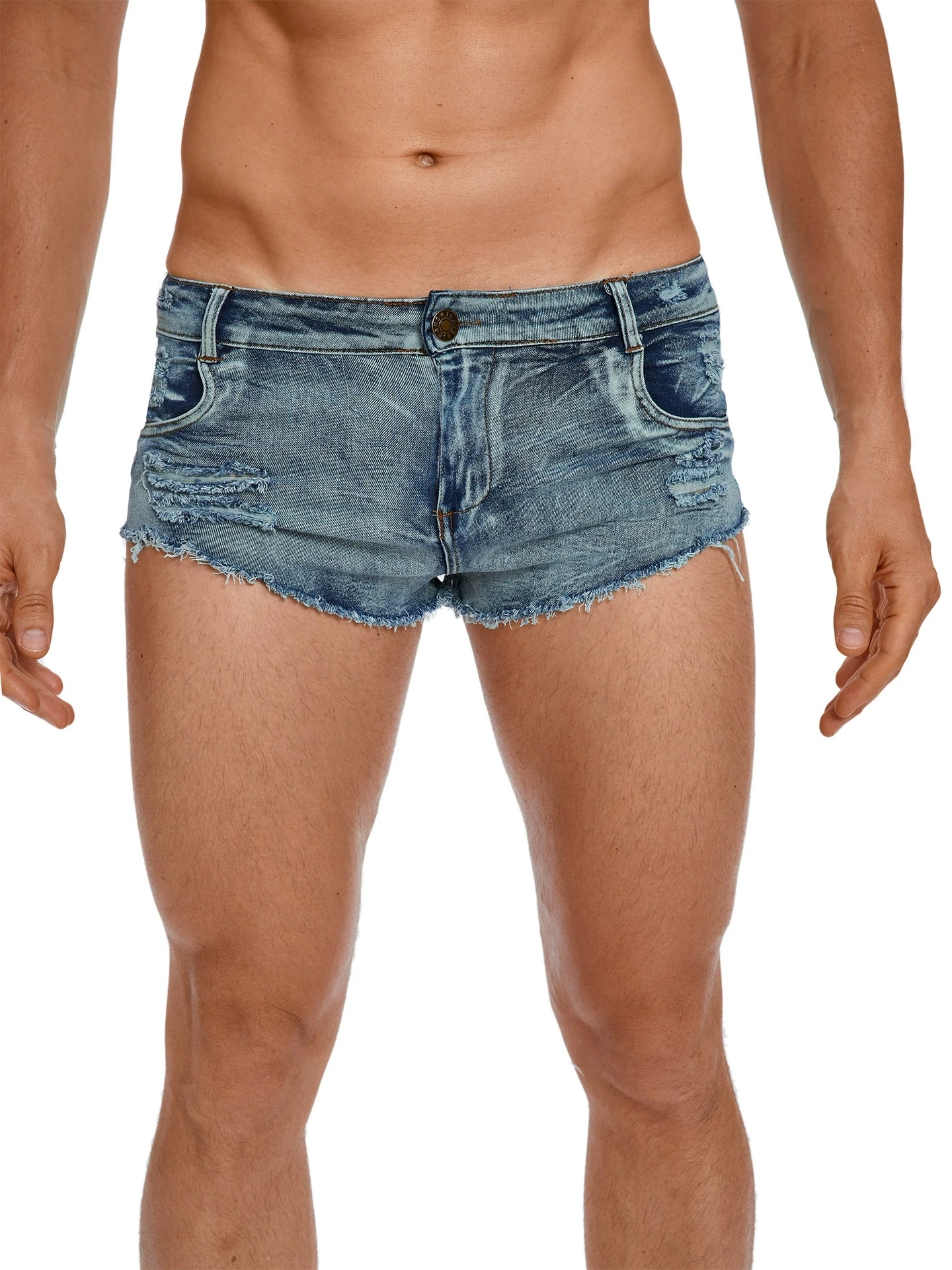 Men's Low Waist Jeans Shorts F - Vintage Fashion Jeans 리뷰 및 가격