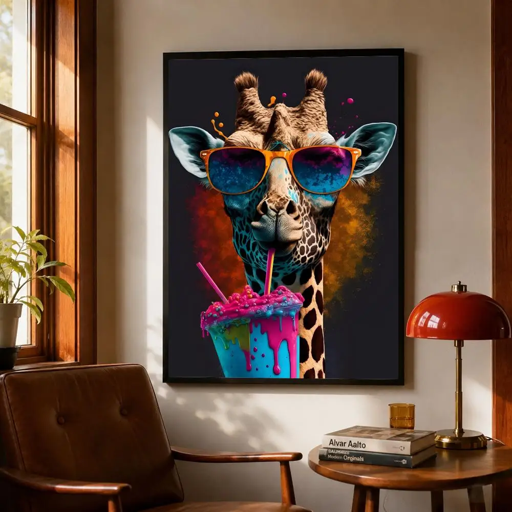 Art V-Vibrant Animal Bubble Fa - Vintage Fashion Prints For Wall 리뷰 및 가격