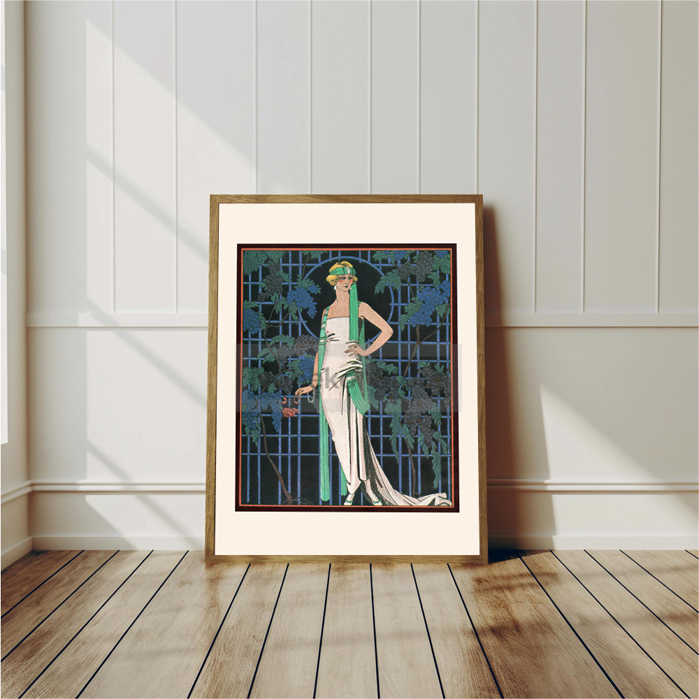 Vintage French Deco Art Illust - Vintage Fashion Prints For Wall 리뷰 및 가격