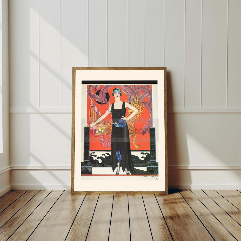 Vintage French Deco Art Illust - Vintage Fashion Prints For Wall 리뷰 및 가격