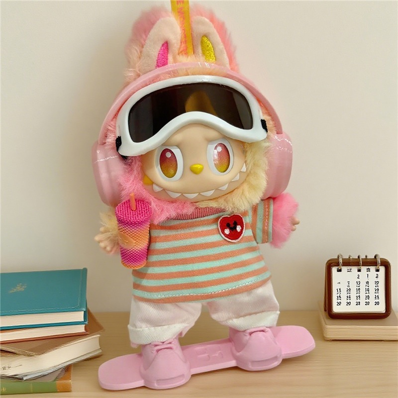15 17cm For Labubu Doll Outdoo - Vintage Fashion Outfit 리뷰 및 가격