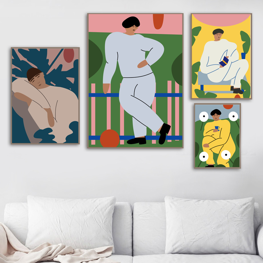 Abstract Vintage Fashion Figur - Vintage Fashion Prints For Wall 리뷰 및 가격