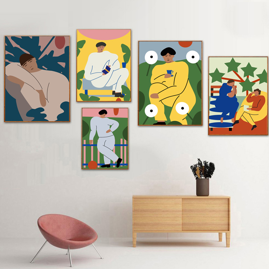 Abstract Vintage Fashion Figur - Vintage Fashion Prints For Wall 리뷰 및 가격