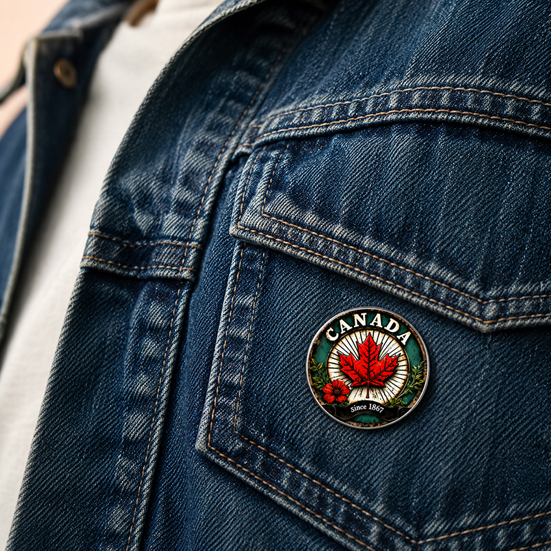 Retro Canada Maple Leaf Glass  - Vintage Fashion Buyer 리뷰 및 가격