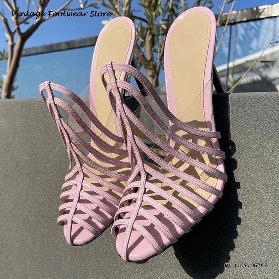 Vintage High Heel Strappy Mule - Vintage Fashion Plus Size 리뷰 및 가격